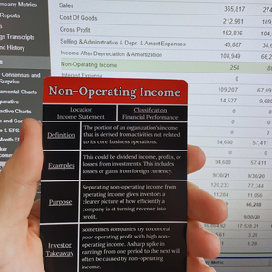 Financial Statements and Investing Reference/Flash Cards - Wall Street Merch